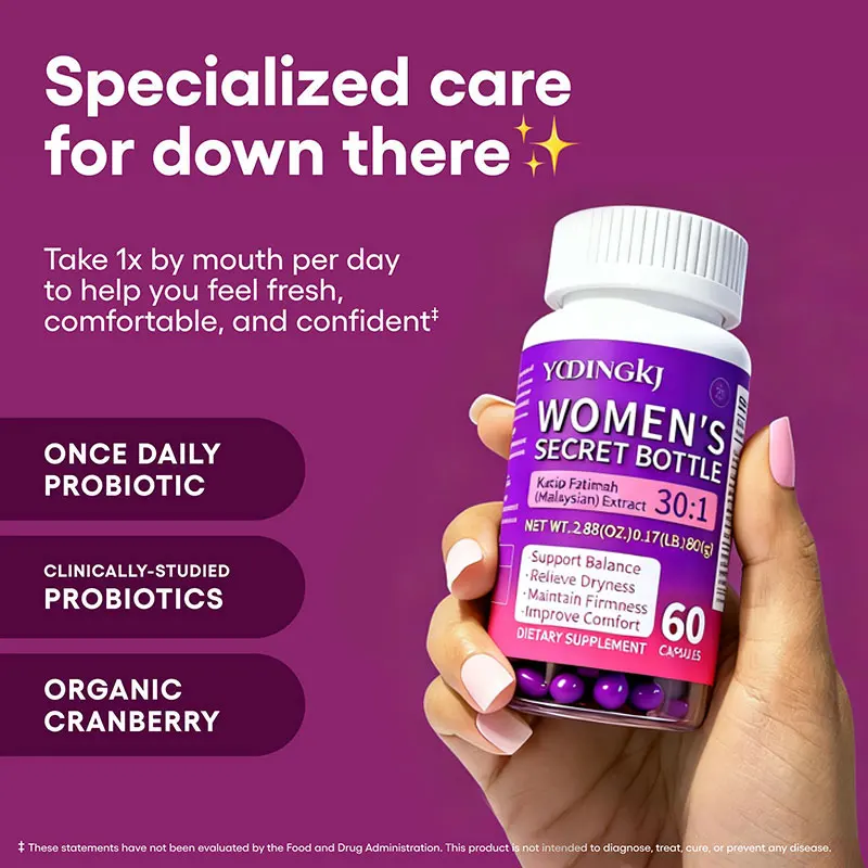 Kacip Fatimah Extract 30:1 for Women's Health - Supports Hormonal Balance, Relieves Dryness & Maintains Firmness, 60 Capsules