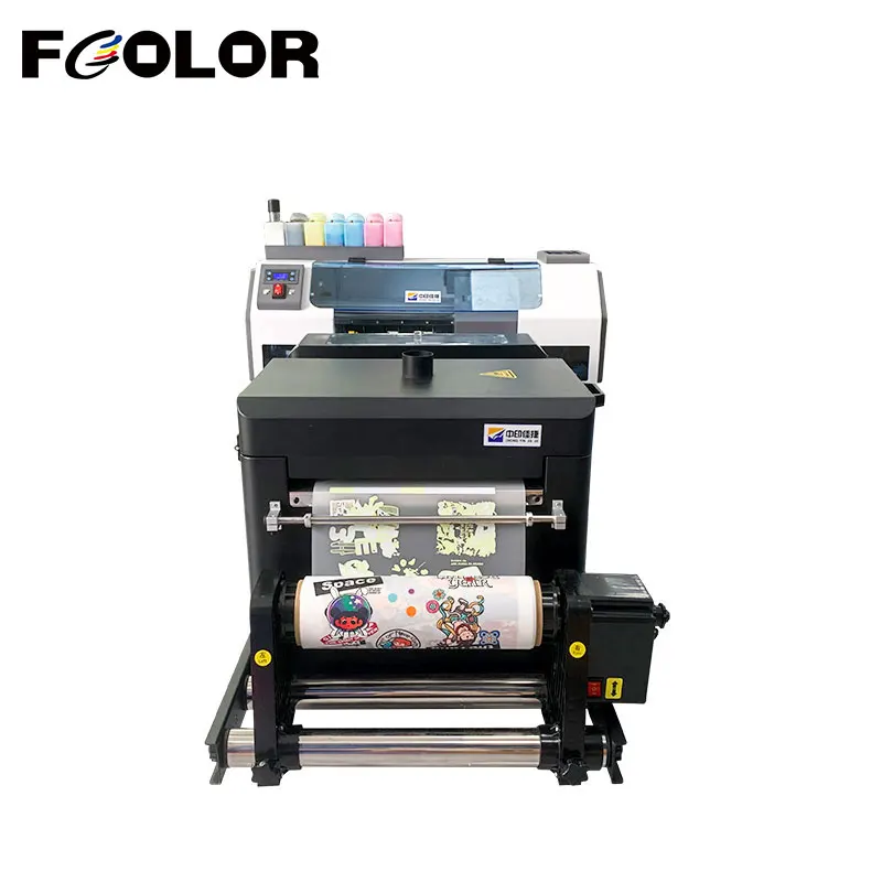 30cm NEW Roll Dual XP600 head DTF Printer with 30cm New Powder Shaker Dryer Heat Transfer Machine For Paper Clothing Printing