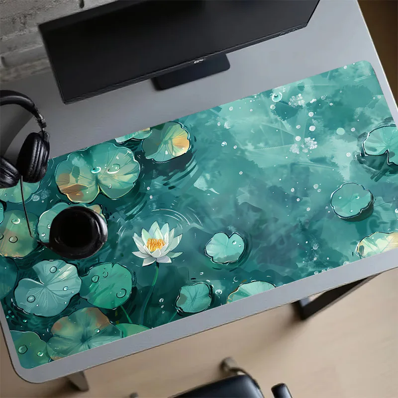 

Большой игровой коврик для мыши Lotus, настольный коврик, аксессуары для домашнего ПК, коврик для компьютерной мыши 900×400, коврик для геймерского стола, игровой коврик, ковер