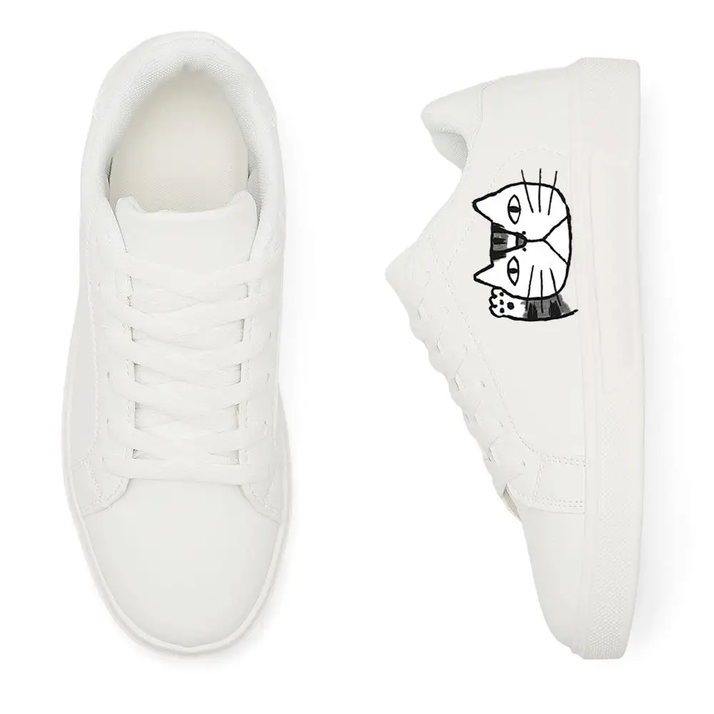 أحذية رياضية بيضاء متعددة الاستخدامات للرجال والنساء: رياضات كاجوال – أحذية بيضاء قابلة للتنفس ومتينة وخفيفة الوزن مطلية بالرش على الجدران #5