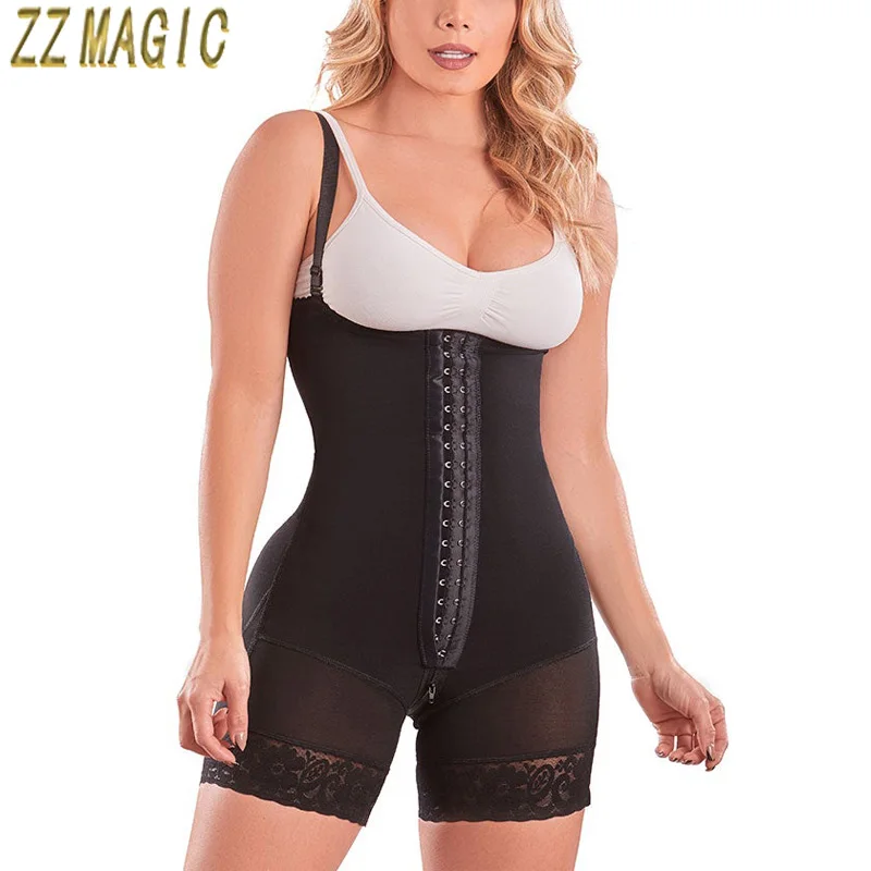 

Fajas Colombiana Shapewear for Women Reducing and Shaping Girdles Postpartum Slimming Sheath with Zipper Crotch Underwear