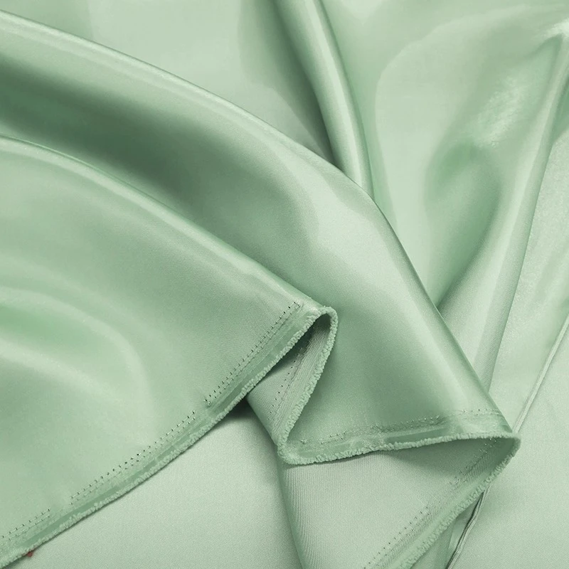 Liquid glossy water satin fabric reflective satin designer wedding and evening dress fabric DIY bow fabrics for dressing