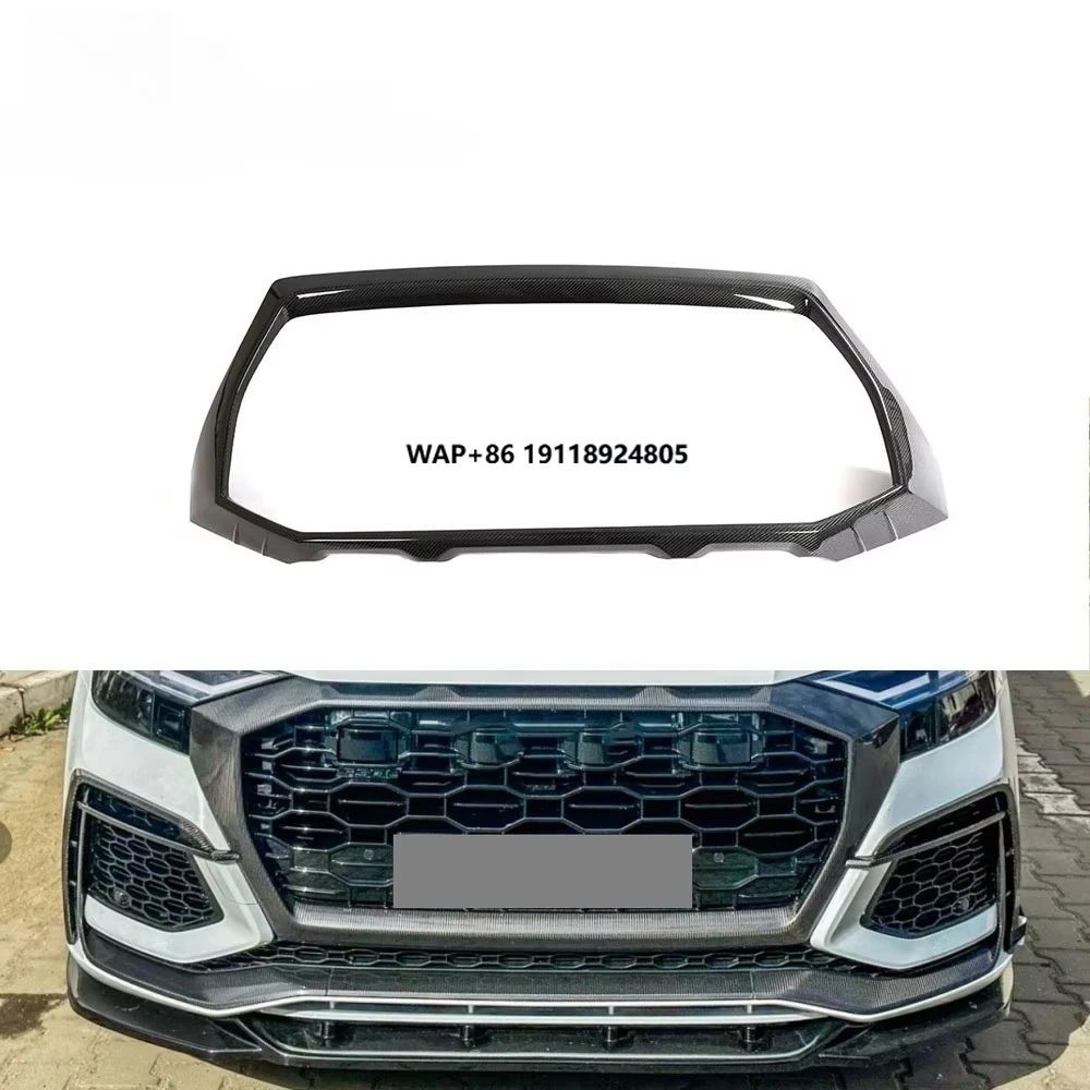 

High Quality Carbon Fiber Rsq8 Front Grill Cover For Rsq8 Sline Suv Sport Utility 4-door 2020-2023