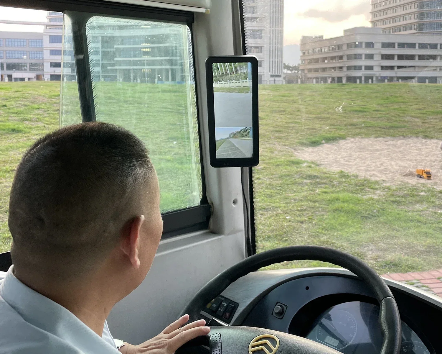 Espejo Dua Desen lateral 12,3 Pulgadas para camión/autobús, sistema de respaldo de expert con ángulo