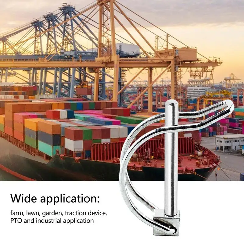 تحميل مزلاج دبوس الثقيلة مقطورة قفل دبوس الفولاذ المقاوم للصدأ المقرنة دبوس الأمان وصلة وصلة مقطورة دبوس بطانة دبابيس التأمين دبوس