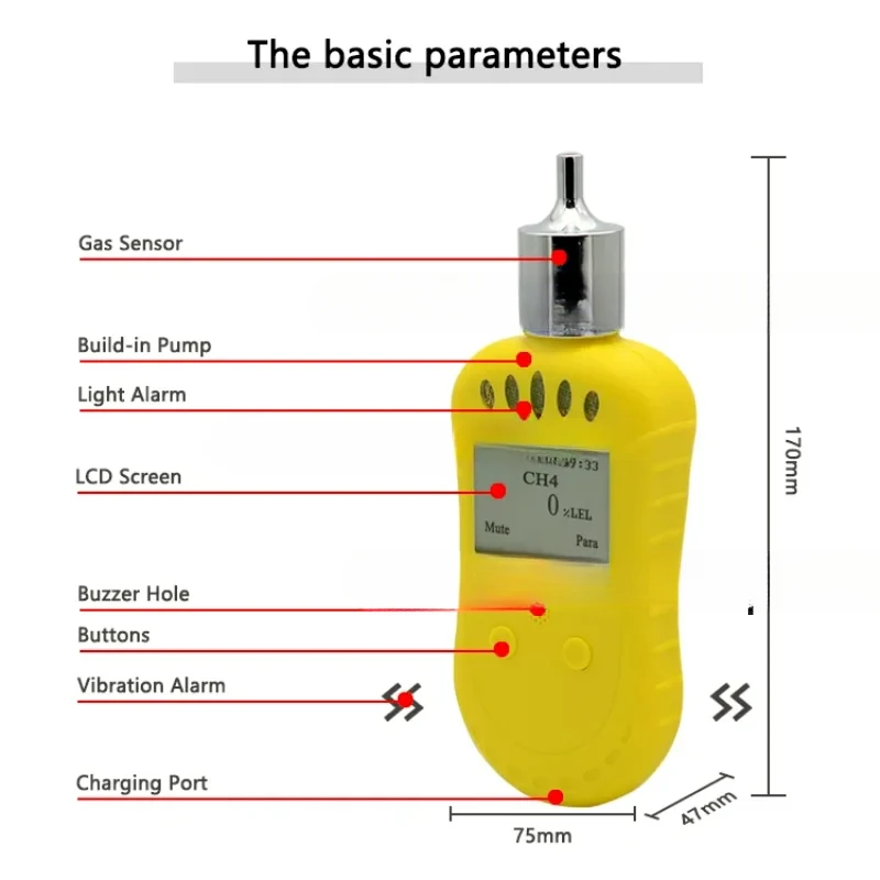 Portable Pump Suction Nitrogen Gas Detector N2 Analyzer 70-%Vol High Precision