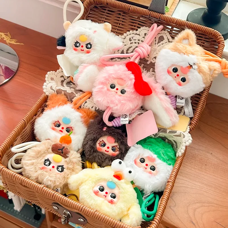 

Genuine Baby Three Phone Lanyard Blind Box Animal Series Vinyl Doll Keychain Pendant Bag Bag Pendant Kids Doll Girlfriend Gift