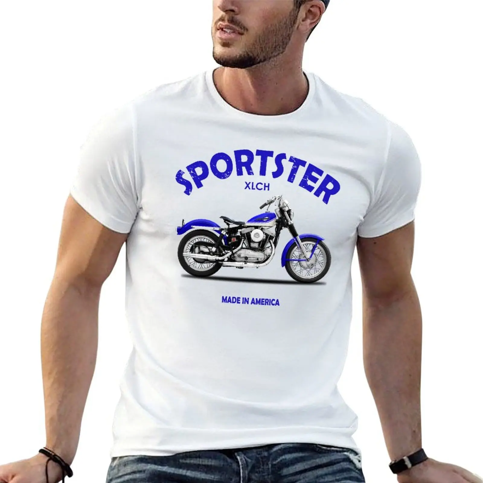 

shirts essential shirt Sportster cotton Motorcycle Vintage T-Shirt t man The t cotton man shirt t
