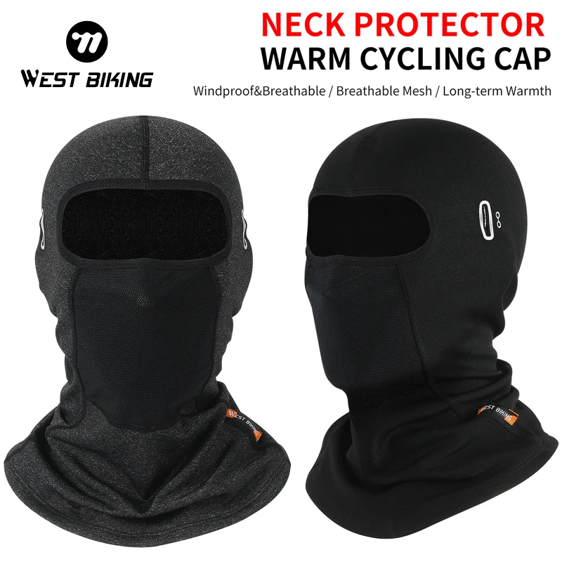 WEST BIKING 1/2pcs Cycling Mask Winter Fleece Thermal Keep Warm Windproof Mask Balaclava Ski Mask Fishing Skiing Hat Headwear