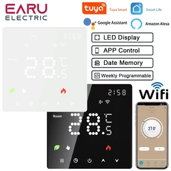 Tuya-インテリジェントwifiサーモスタット,電気床暖房,水,ガスボイラー,温度,音声,Google Home用リモコン,Alexa