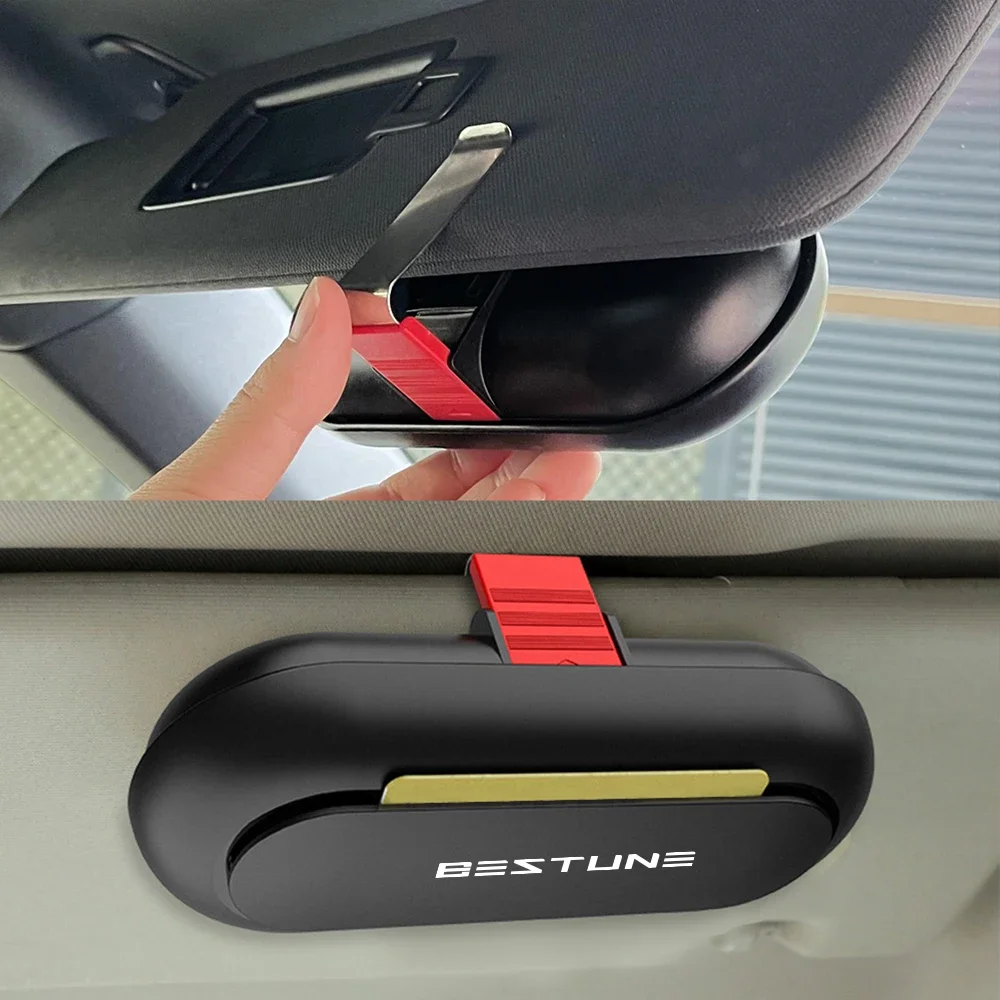 For Bestune T77 Pro T33 NAT T99 B70 2021 X70 T55 B50 B70S B30 B90 X40 X80 E01 Car Sunglasses Box Organizer Auto Accessories