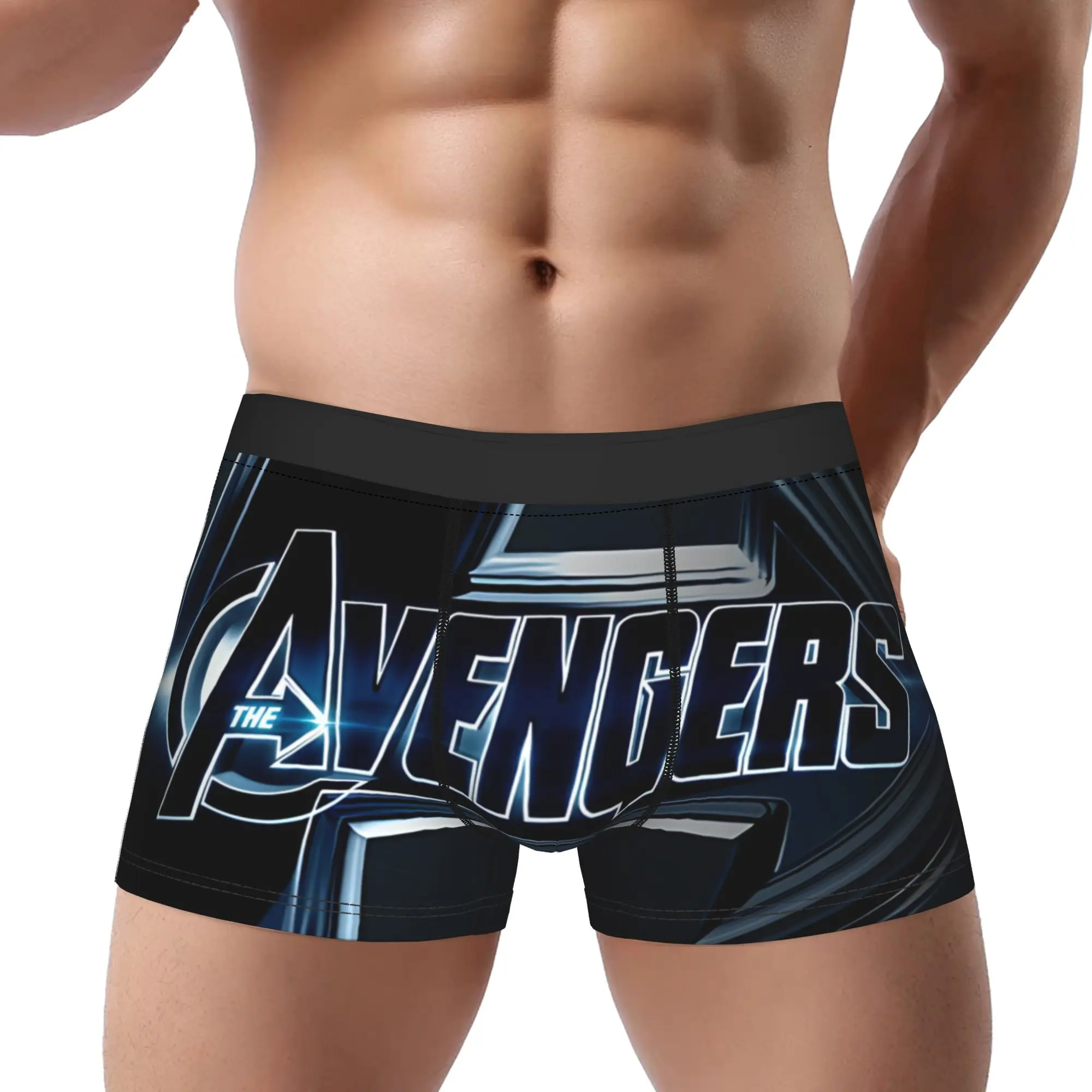 

Боксеры Avengers для взрослых 18+, дышащие трусы, мужское нижнее белье, удобные шорты, трусы-боксеры