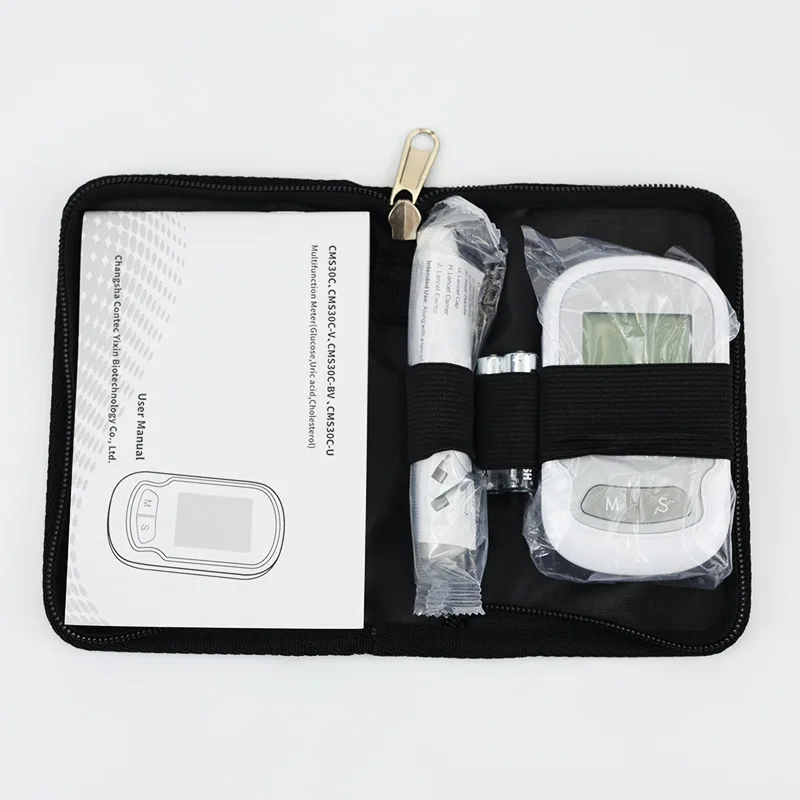 SpeedGuc multi-function blood glucose meter health accessories three in one cholesterol uric acid meter diabetes