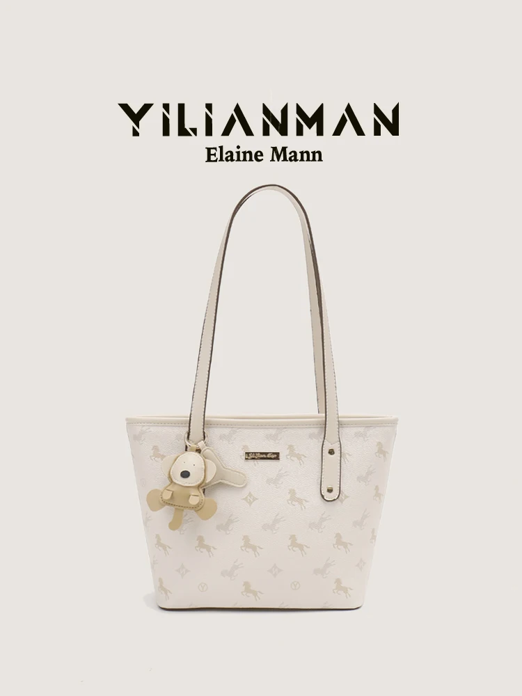 

Elegant Commuter Tote Bag for Women Original Design Small Size Underarm Bag Double Strap Zipper Closure Soft Synthetic Leather