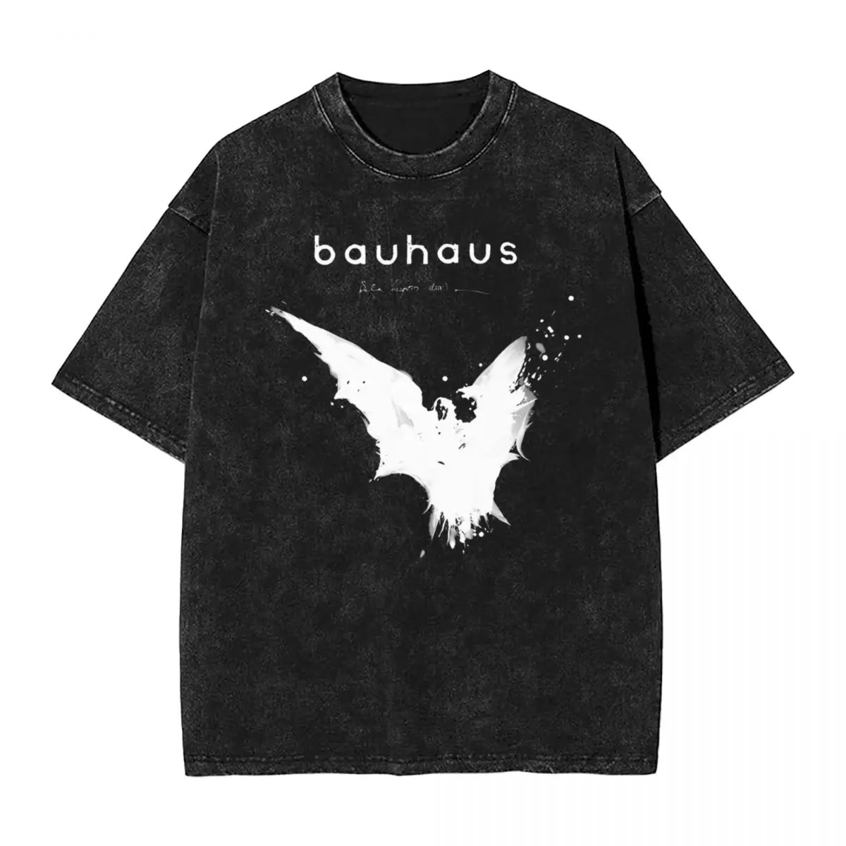 Bela Lugosi's Dead Bauhaus T Shirt Hip Hop Washed Cotton T-Shirts Halloween Vintage Men Women Tops Streetwear Summer Tops Tees