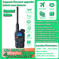 Quansheng Walkie Talkie UV-5R PLUS Long Range Air Dual-Band 2-Way Radio 5W High Power Portable 200 Channel classical edition