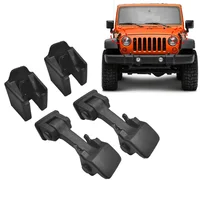 2 Piezas de Cierres de Capó Negros para Jeep Wrangler JK 2007-2018, Accesorios de Bloqueo de Capó X55395653AF