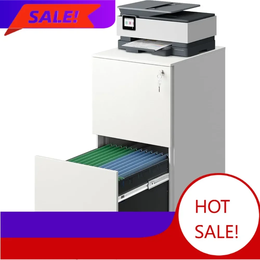 BestsellerBestsellerBestseller[Discounted Price!]2-drawer rolling file cabinet with lock, metal filing cabinet for home office,