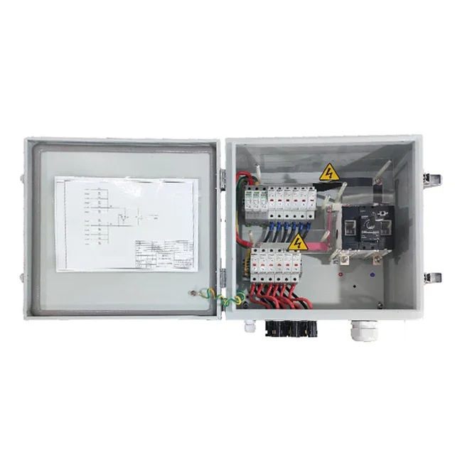 10 input 1 output 1000V DC SOLAR PV combiner box for over-voltage protection