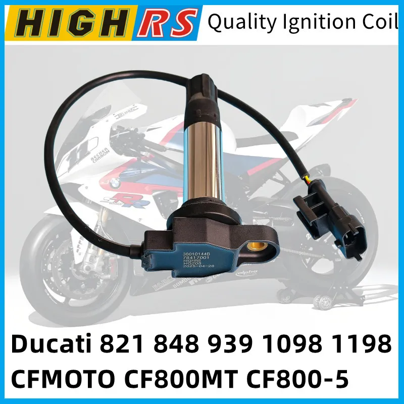

CFMOTO CF800 MT 800MT CF800-5 CF800-5A Ignition Coil For DUCATI Streetfighter 848 1098 1198 0PW0-GNC-00 38010144B 38010145B