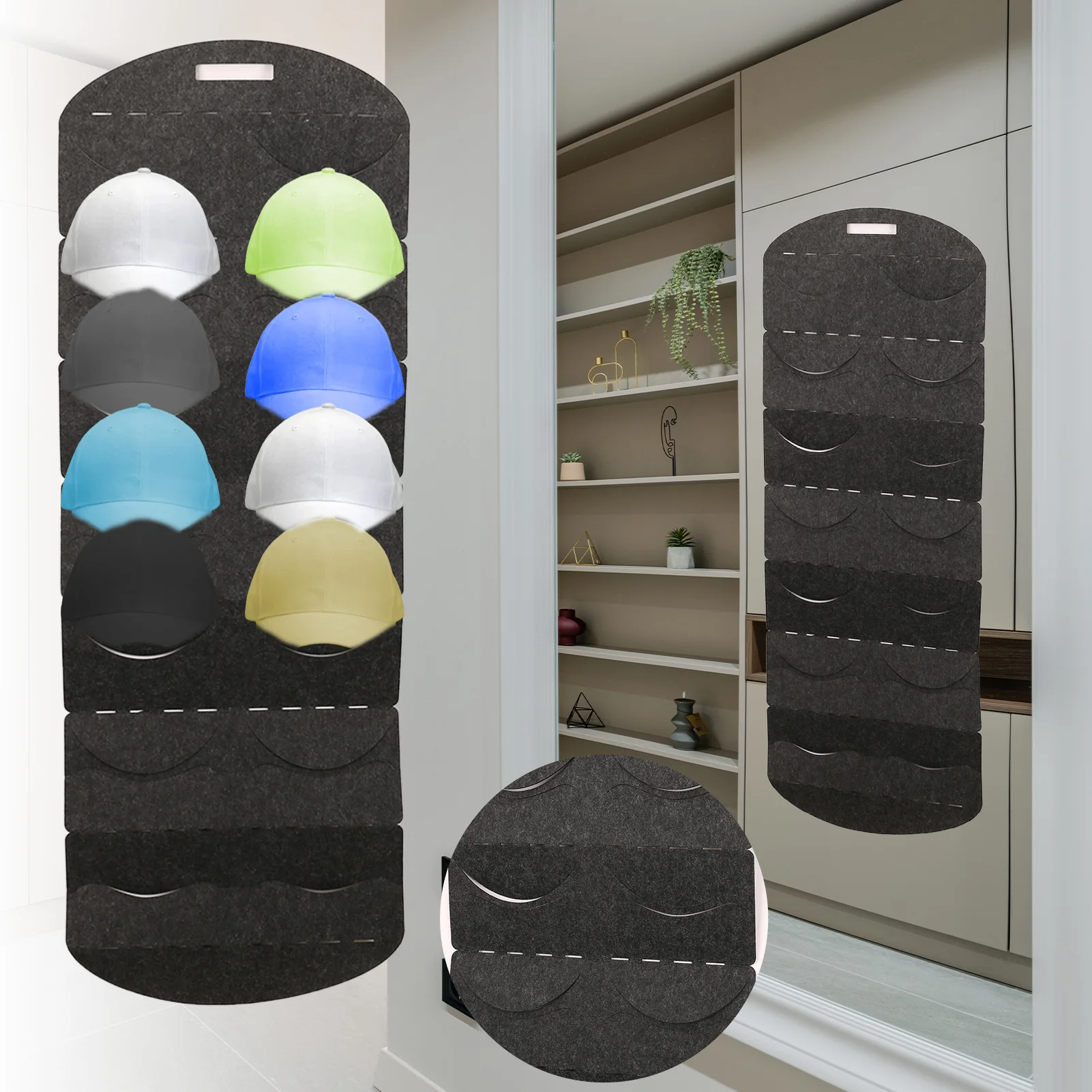 Tür Rückwand Baseball Hut Rack halten Hut Form platzsparende Rack für Baseball mützen angepasste Hüte