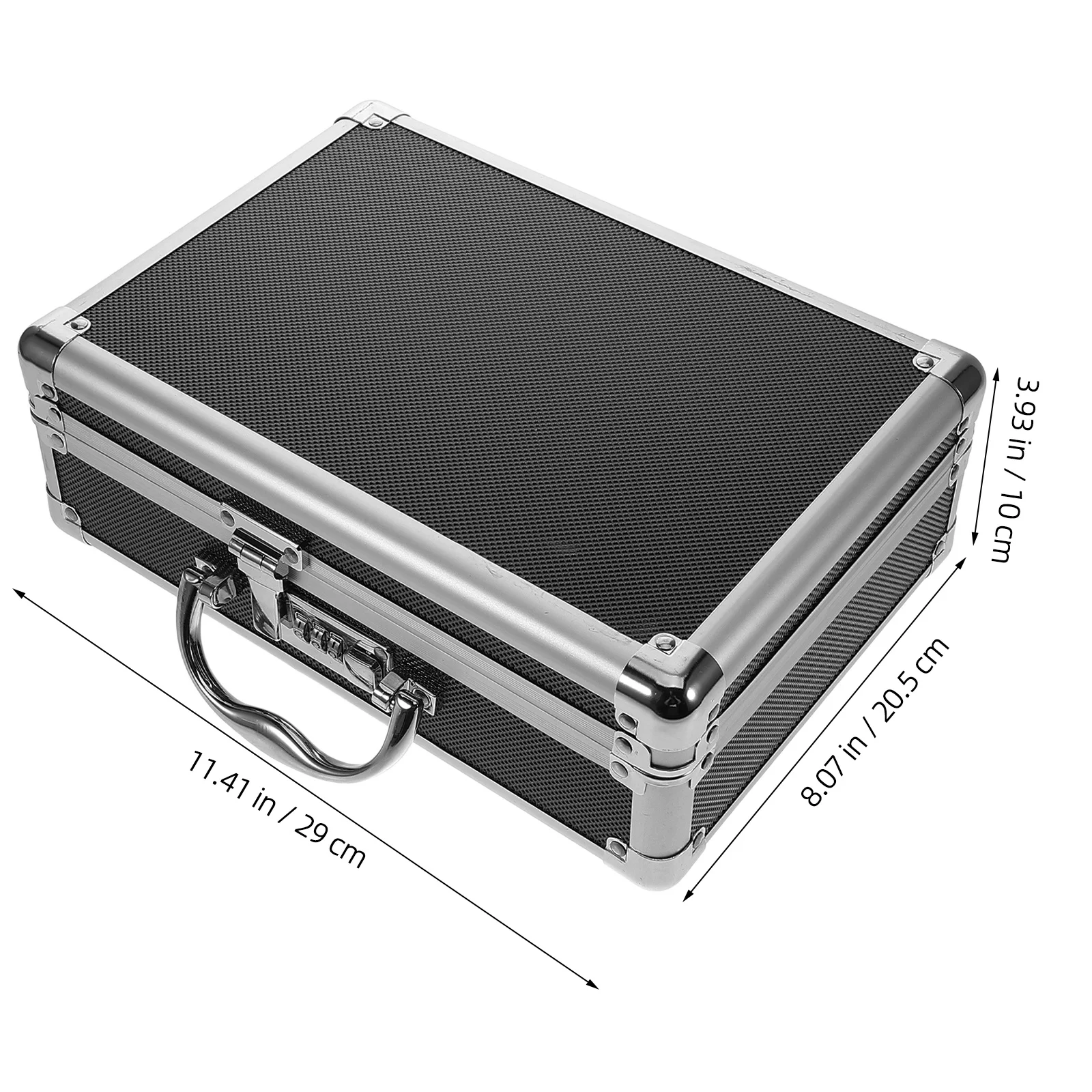 Heavy Duty Aluminum Alloy Toolbox Organizer Spacious Portable Tool Case for Home Workshop Reliable Metal Tool Box with Handle