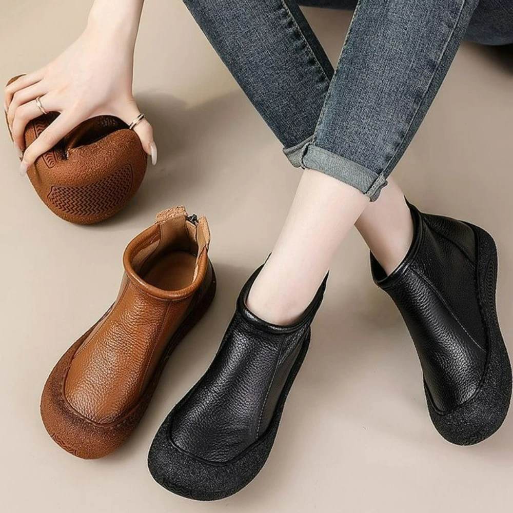 Leather Flats Women…
