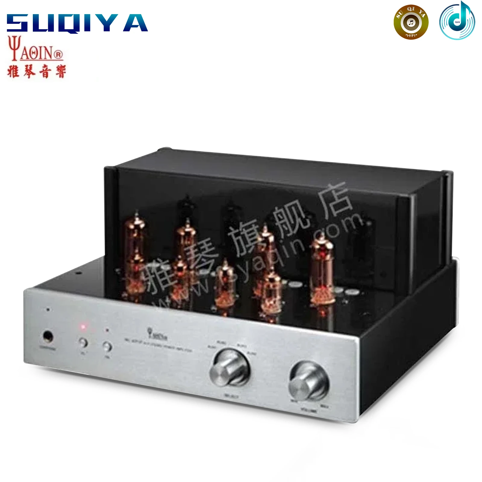 YAQIN MC-6P1P Push Pull Tube Amp HIFI EXQUIS UL/TR Mode Switch 6P1P Equivalent 6AQ5 Lamp Integrated Amplifier