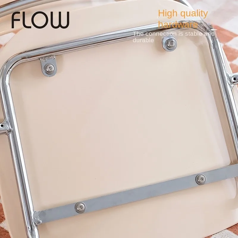 H2O Stacked Acrylic Transparent Chair Creative Modern Simple Armrest Home Backrest Chair Dining Chair Negotiation Desk Chair image 4