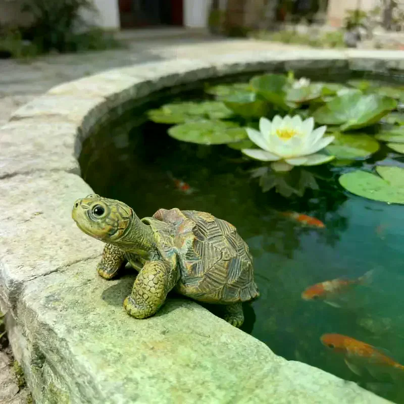Figure Plant Pot Hanger, Resin Hanging Turtle Statue Plant Decorations Cute Turtle Statue Figurines Planter Pot Hangers Tortoise