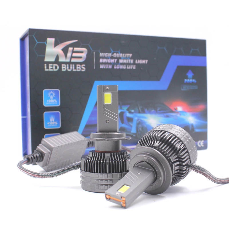 

K13 H7 Led Headlight Bulb 2 Copper Tube 240W 28800LM H11 Car Led Lights H1 H4 H7 HB3 9005 9006 9012 Led Headlight Bulb Fog Light