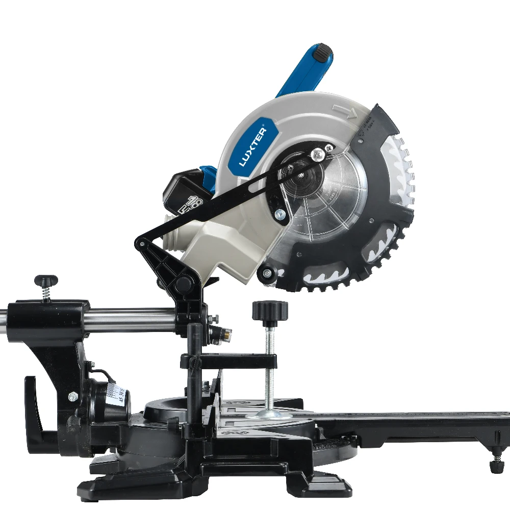 

8" Lithium Cordless Single Bevel Sliding Miter Saw Aluminium Wood Plastic Woodworking Bare Tool