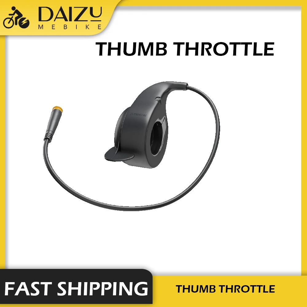 

Electric Bike Thumb Throttle 3 Pins Connectors Waterproof Plug 200mm Cable Length Speed Control Cycling Gas Handle Acceleration