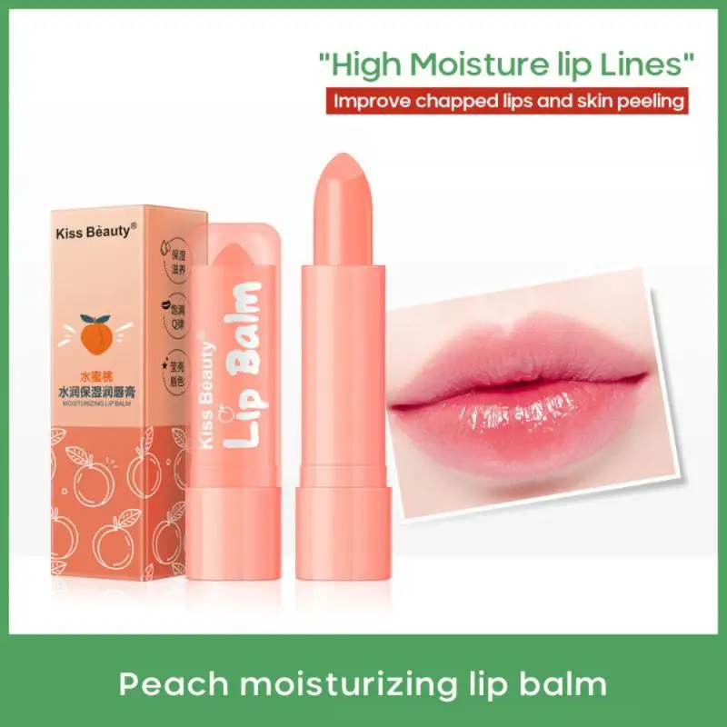 Chameleon Lip Balm Vitality Color Lipstick Peach Girl Lip Balm Moisturizing Natural Nourishing Lip Lines Long-lasting Lip Care