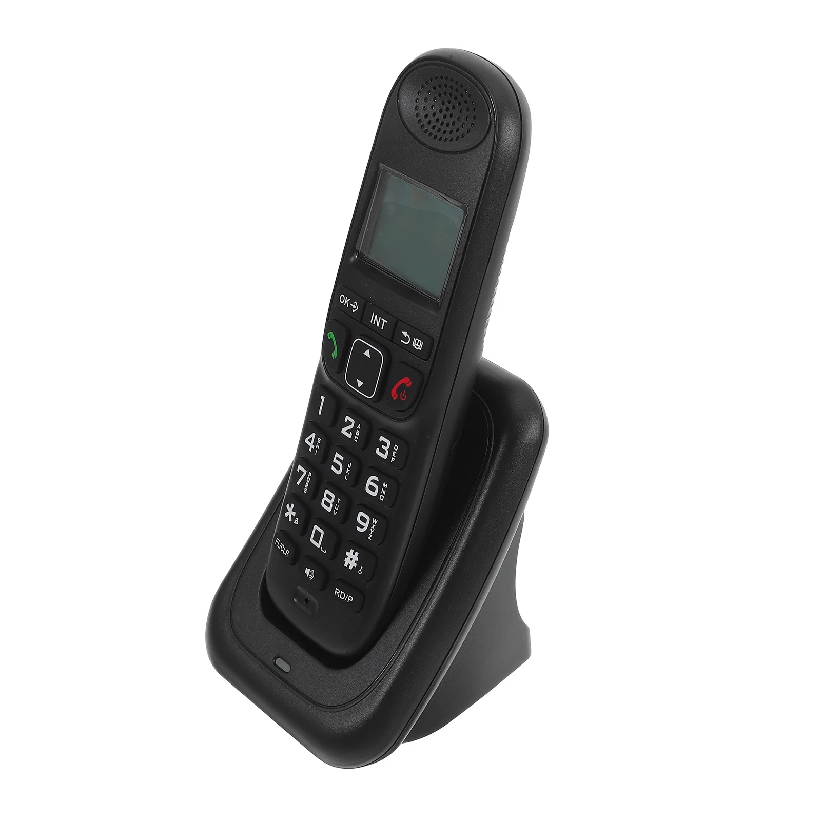 1 set 1 Set Digital Cordless Phone For Office Home Business Use Large Lcd Screen Clear Sound Wireless Handheld Telephone Storage