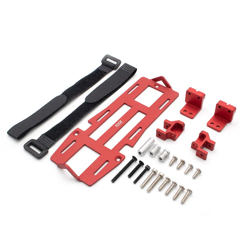 

KYX simulation model car Traxxas TRX-4 metal battery panel aluminum alloy front servo battery kit