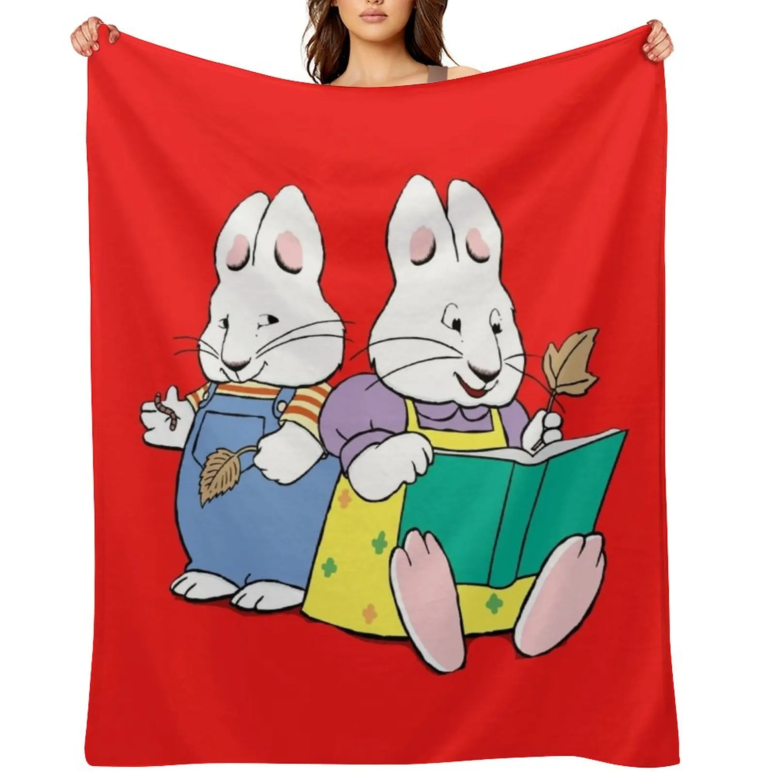 

Max and Ruby Throw Blanket Extra Large Throw Travel funny gift Summer Beddings Blankets