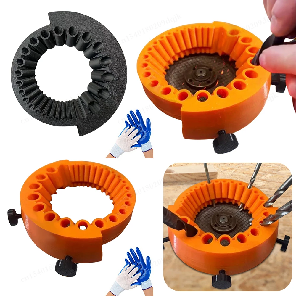 

Multipurpose Drill Bit Grinding Sharpener Polishing Grinding Tool 125mm Angle Grinder Powered Tool Parts For 2-13mm Drill Bits