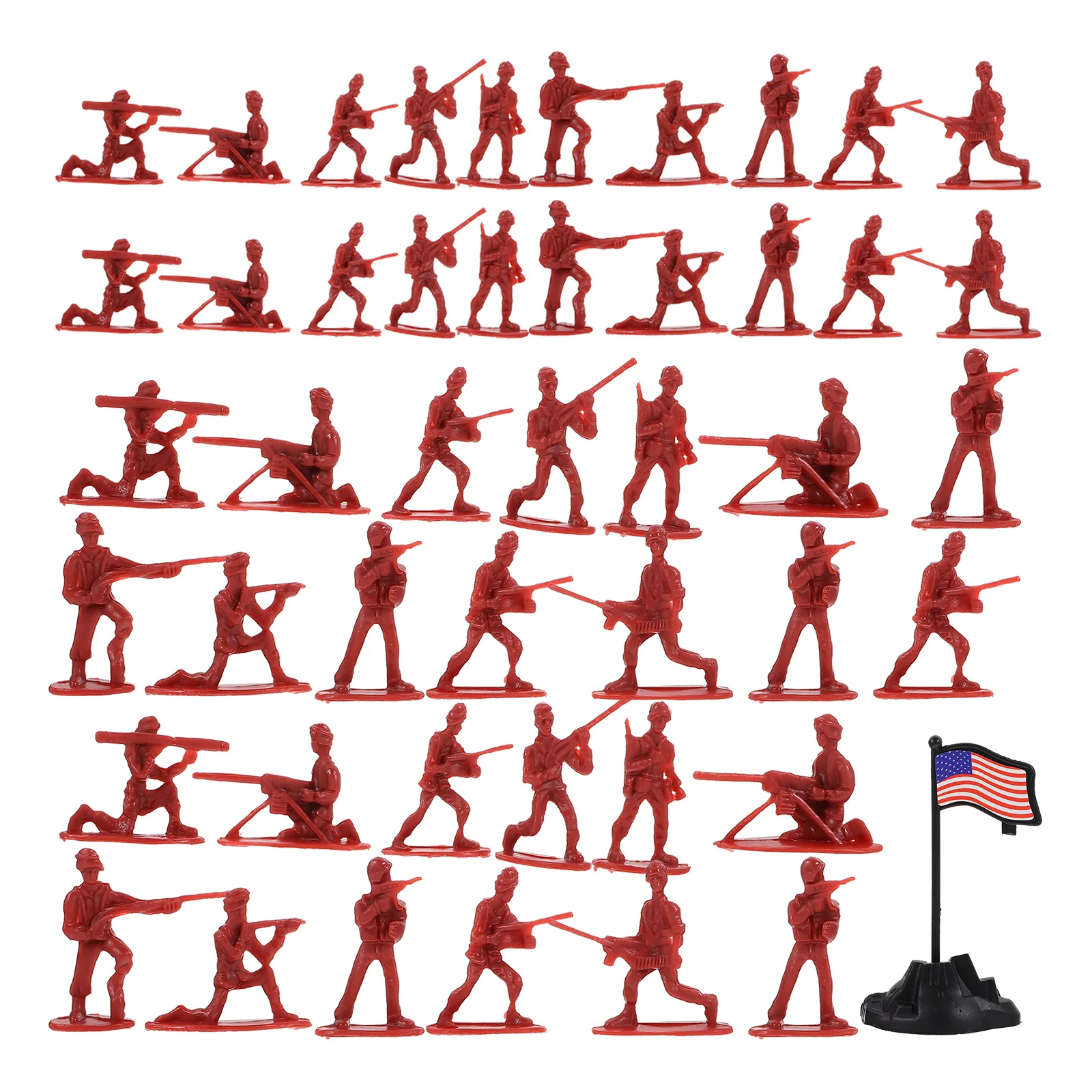 100 Pcs Mini Soldier Model Person Figure Miniatures People Figurines Figures Action Tiny Statue Micro Small Models