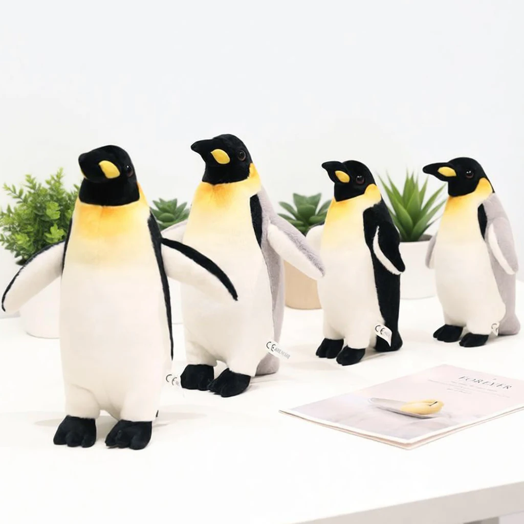 New Adélie Penguin Plush Toy Realistic Antarctic Penguin Plush Toy Soft Antarctica Bird-Themed Little Penguin Plushie Home Decor