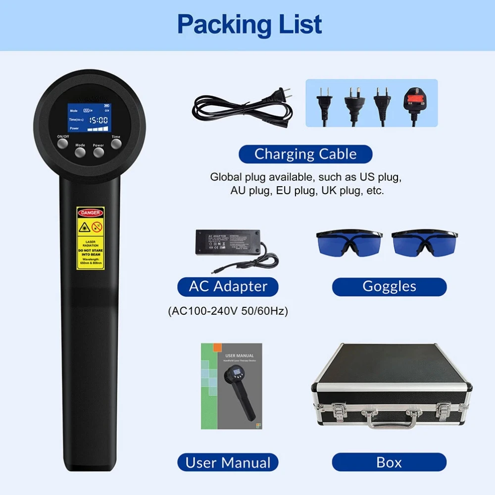 Frovab 65 واط 905nm جهاز العلاج بالليزر النبضي الفائق LLLT التهاب المفاصل الإغاثة الأنسجة العميقة إصلاح آلة العلاج الطبيعي #5