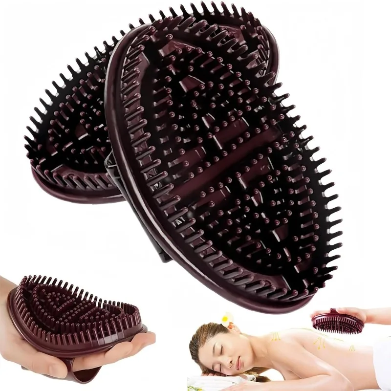 

For Full Body Relaxation 2 Pcs Meridian Brush Professional Massage & Acupressure Comb