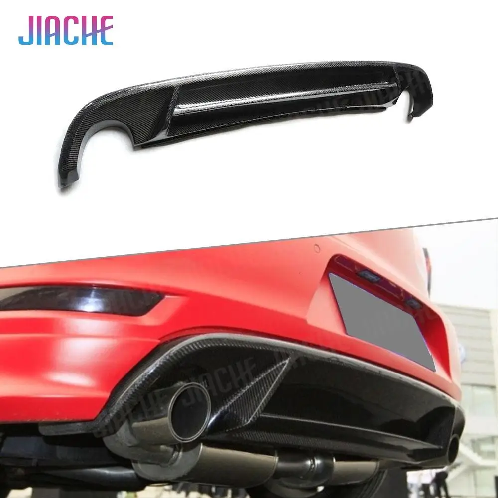 Carbon Fiber FRP Rear Lip Diffuser Spoiler For Volkswagen VW Golf 6 VI MK6 GTI 2010-2013 Back Bumper Lip Guard Car Styling