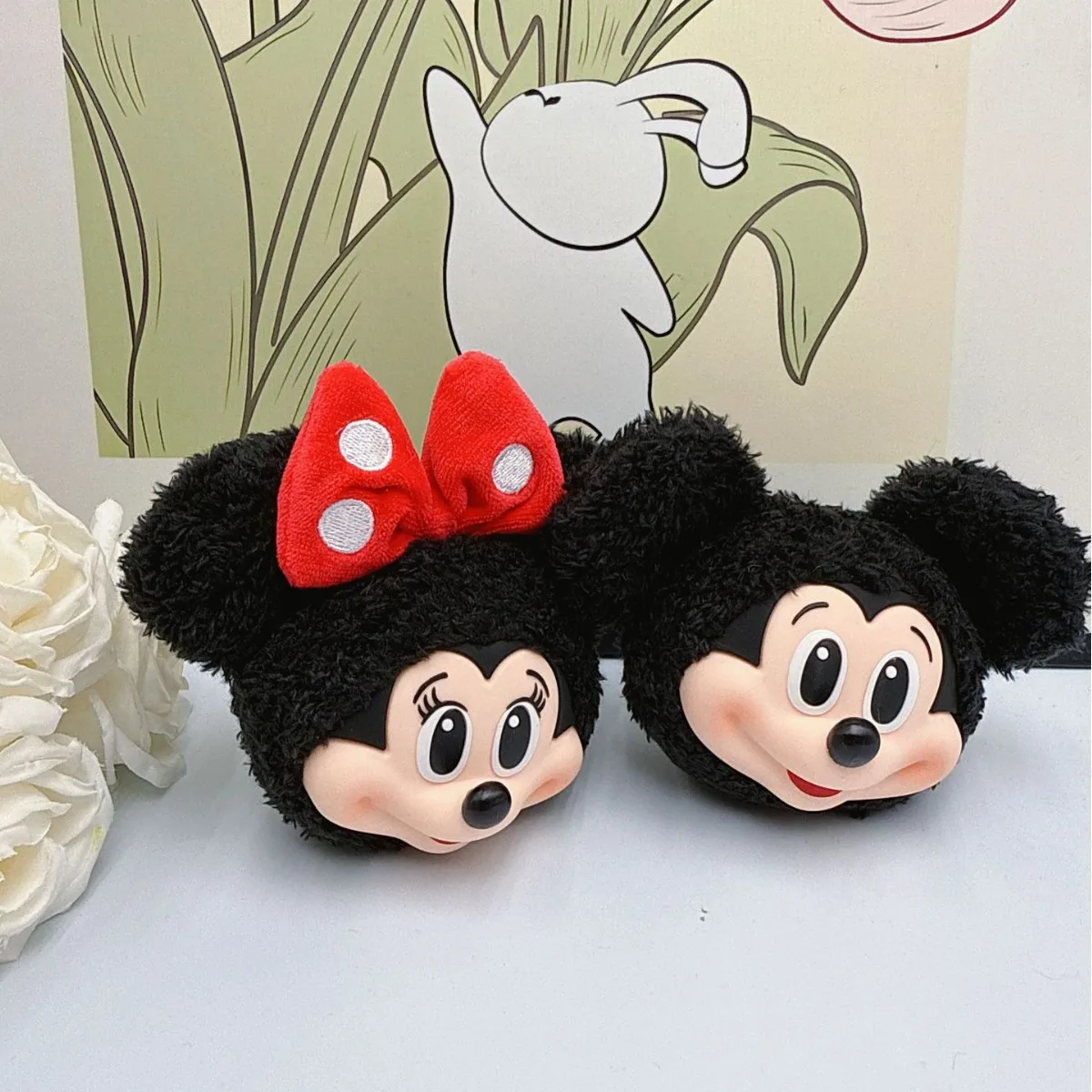 Mickey Minnie Plüschpuppe Schlüsselanhänger Niedliche Vinylfigur Sammlerstück Geschenk Rucksack Auto Charm Kinder Anime Home Decor Geburtstagsgeschenk