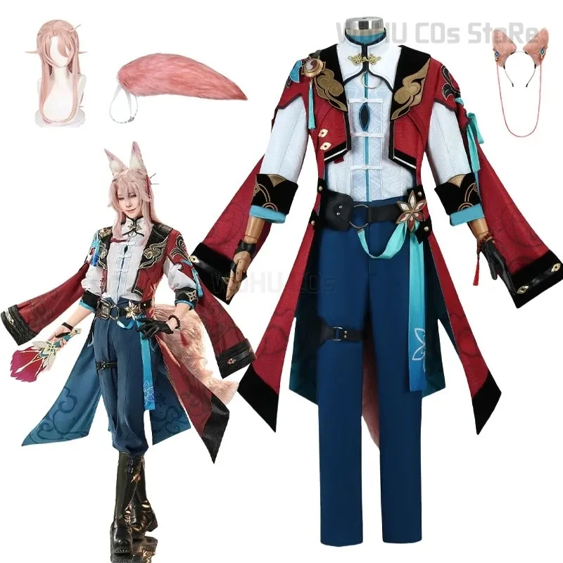 게임 혼카이 스타 레일 Jiaoqiu 코스프레 의상 테일 애니메이션 역할 놀이 카니발 파티 코믹 콘 애니메이션 소품 슈트;6,r'8;p'