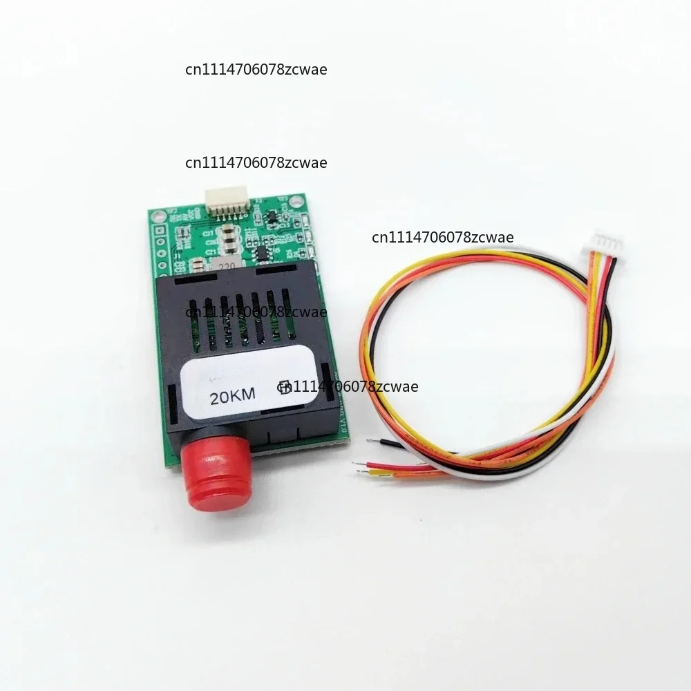 FOR Sky‑Ground Optical Transceiver Module DC 5.5‑26V FC RX/TX/AV/VCC/GND Interface Fiber Optic Transmission Terminal Equipment