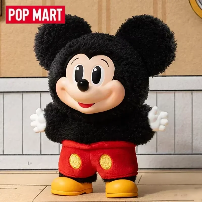POP MART Mickey Familie Leuke Samen Sleutelhanger Serie Blind Box Speelgoed Pop Leuke Anime Action Figure Ornamenten Beeldjes Poppen