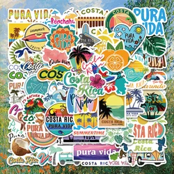 50PCS Costa Rica Travel City Landscape Pura Vida Sticker Toys Stationery Skateboard Laptop Guitar Pegatinas Decals Stickers