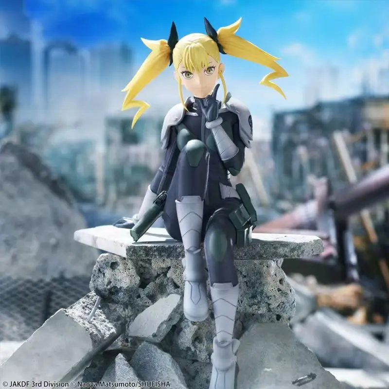 Collection figurines d'anime cheveux jaunes fille poupée PVC modèle figurines d'action jouets pour enfants cadeau décoration de noël