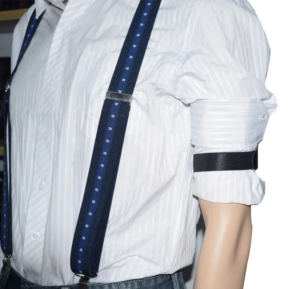 1Set Anti-Slip Shirt Stay Belt Crinkle-Resistant Adjustable Length Shirt Lock for Men Women Office Formal Wear Gift